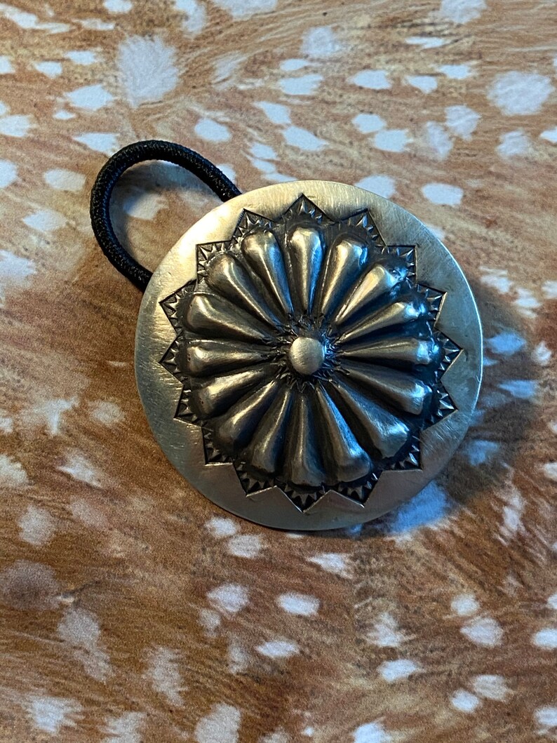 Navajo Sterling Silver Hair Tie Etsy