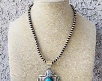 Small Darrell Cadman Navajo Sterling Silver Thunderbird Pendant - Etsy