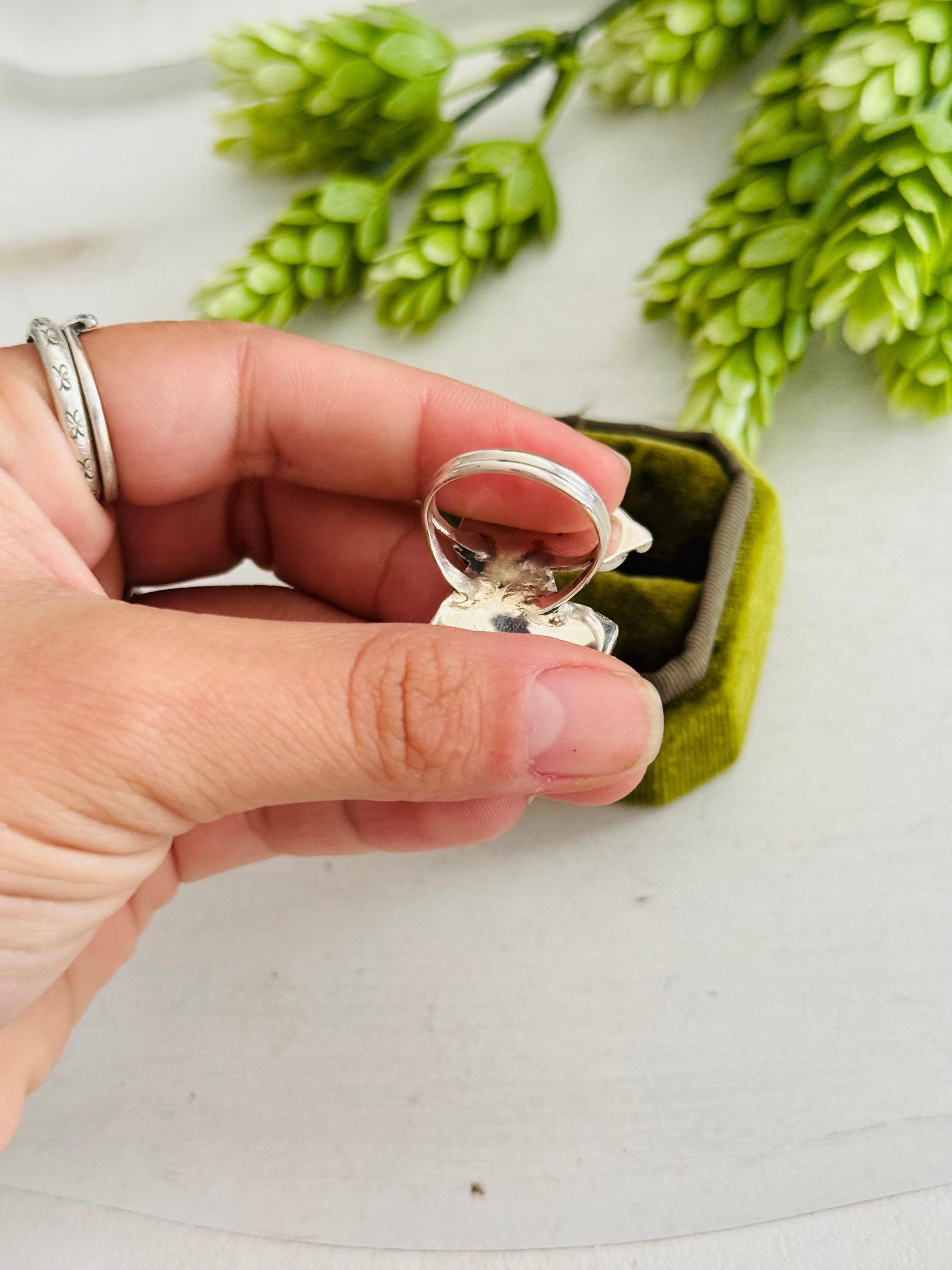 Zuni Made Multi Stone & Sterling Silver Snoopy Inlay Ring - Etsy