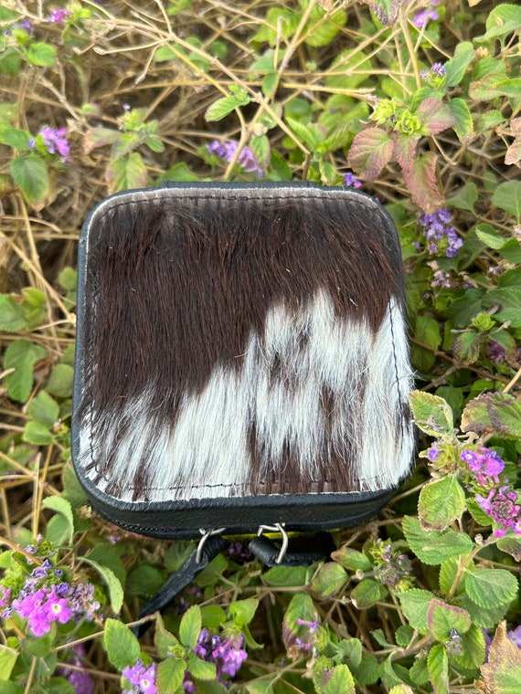 Genuine Leather Cowhide & Saddle Bag Jewelry Box - image 1