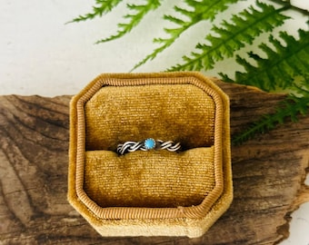 Navajo Made Kingman Türkis & Sterling Silber Ring