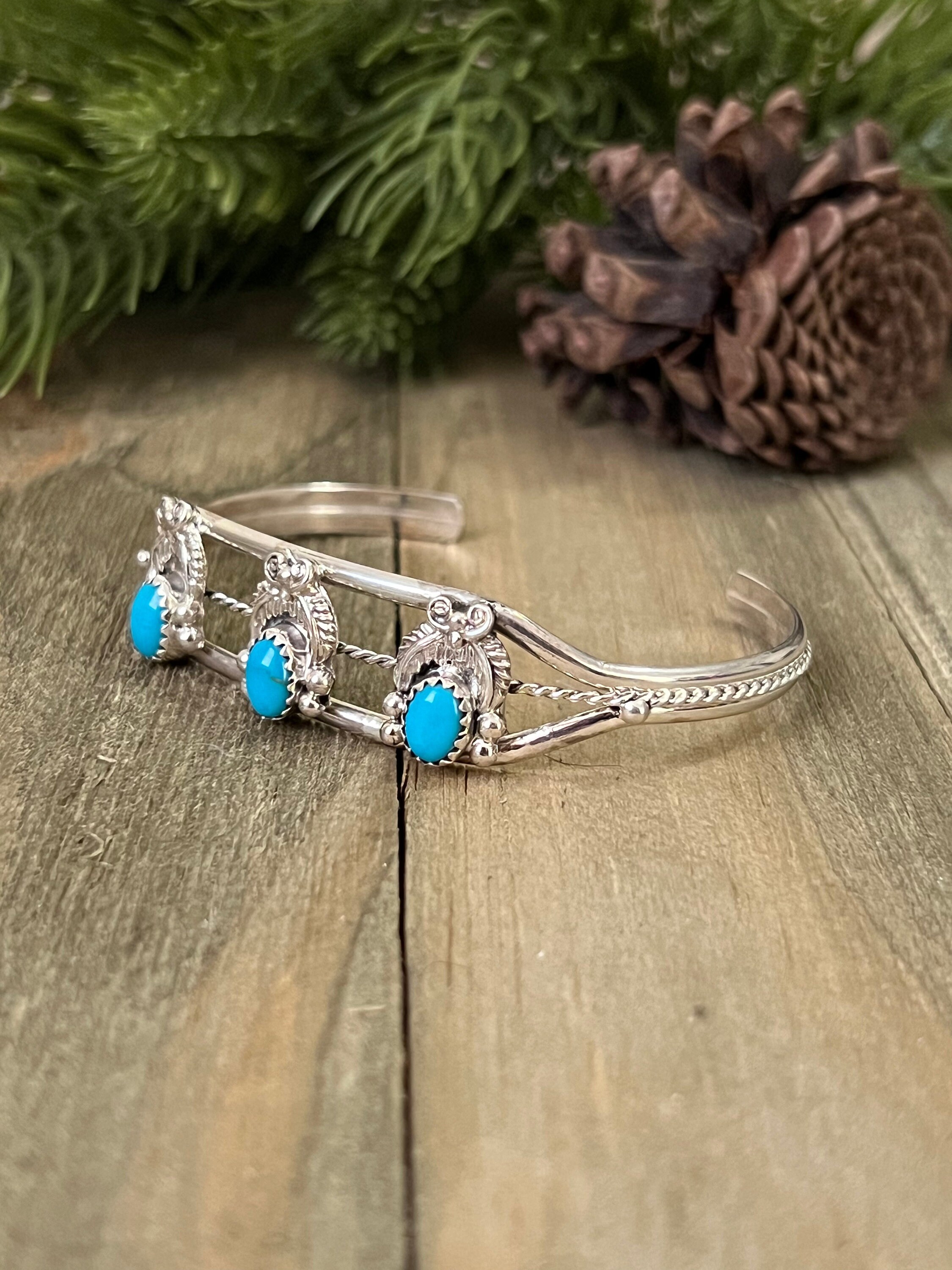 SILVER925 NAVAJO BEADS BRACELET-15.5cm - メルカリ