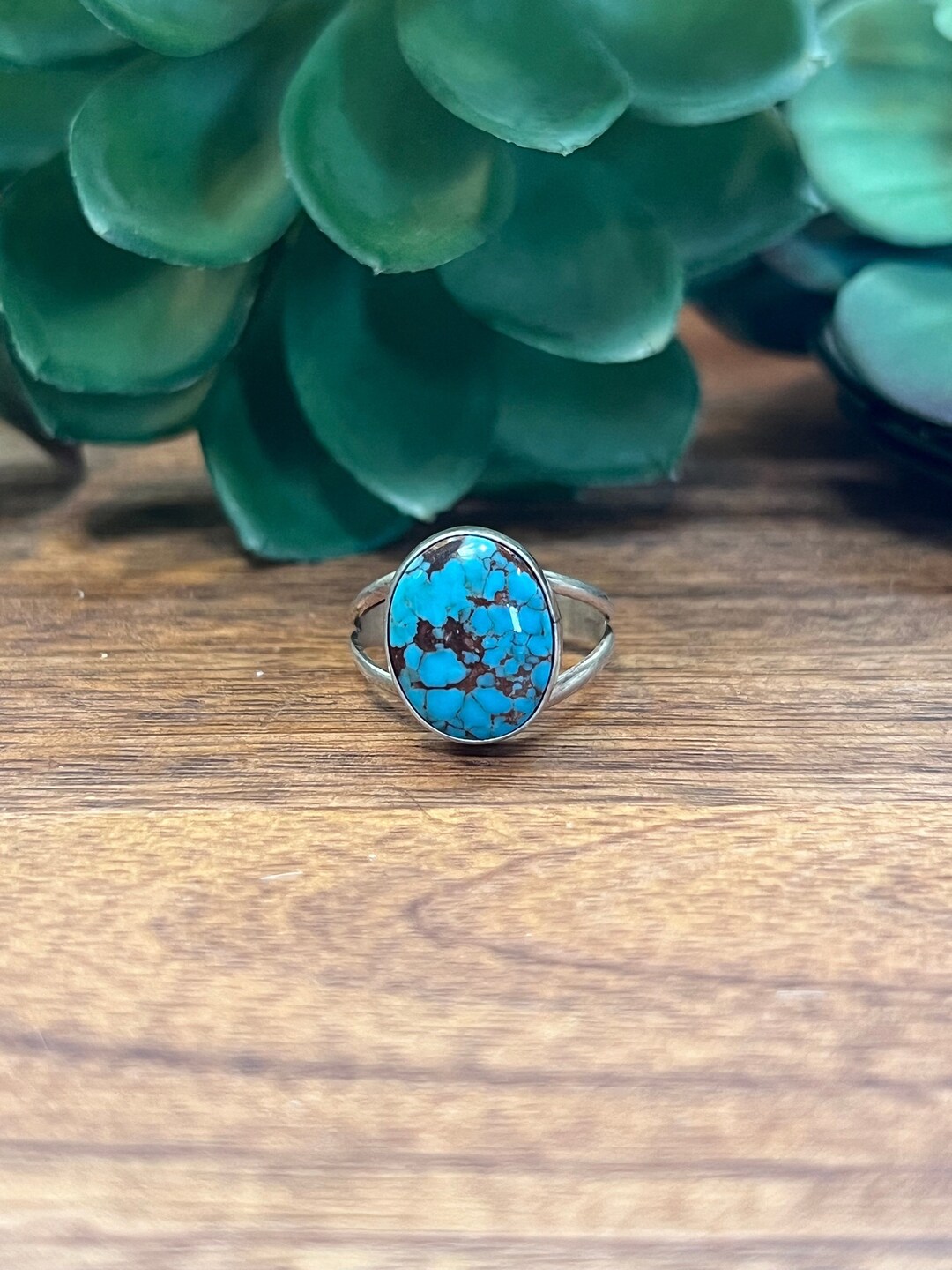 Navajo Turquoise & Sterling Silver Ring Size 6 - Etsy