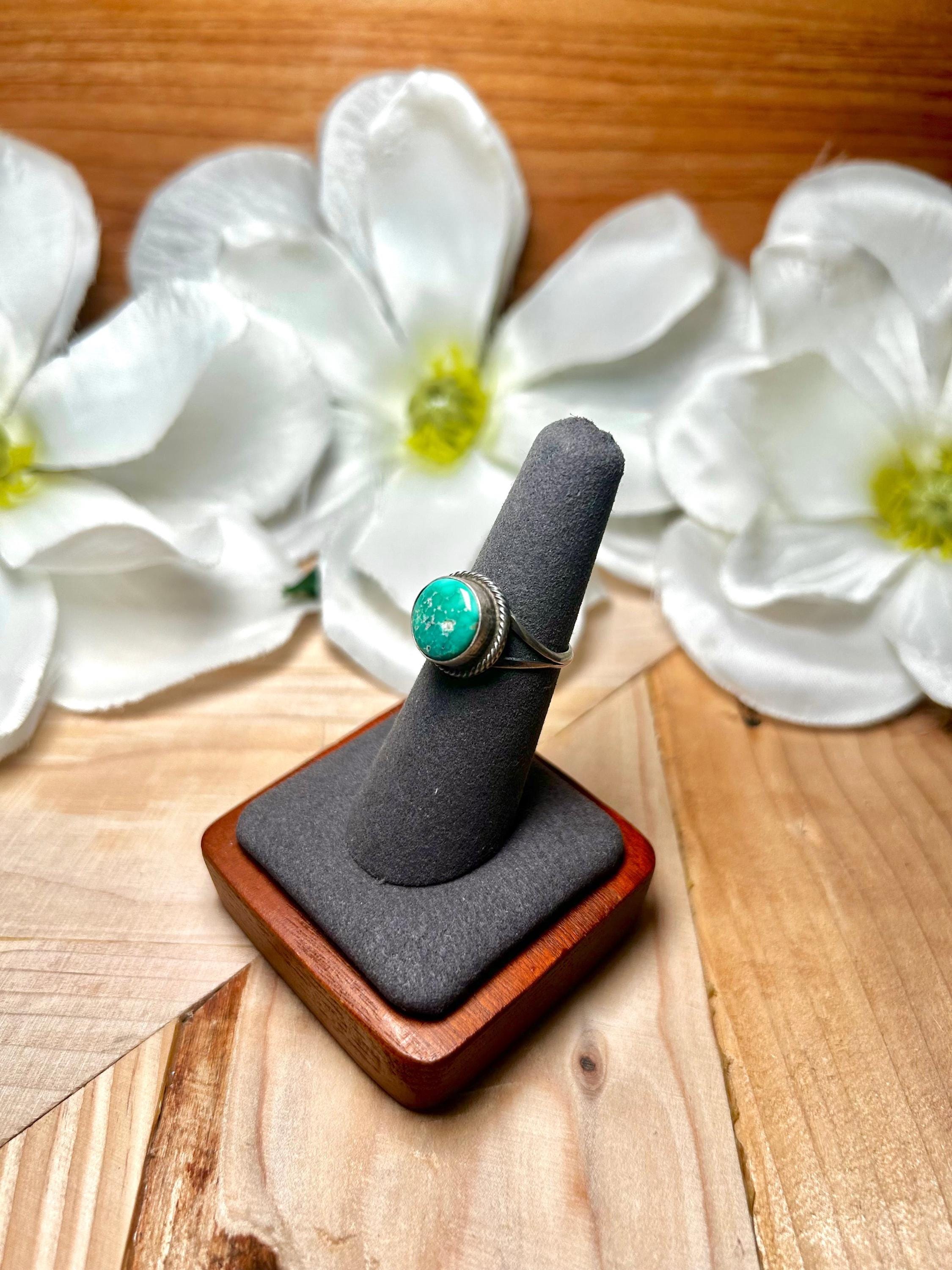 Navajo Made Kingman Turquoise & Sterling Silver Ring Size 6 - Etsy