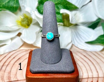 Navajo Made Kingman Turquoise & Sterling Silver Ring - Etsy