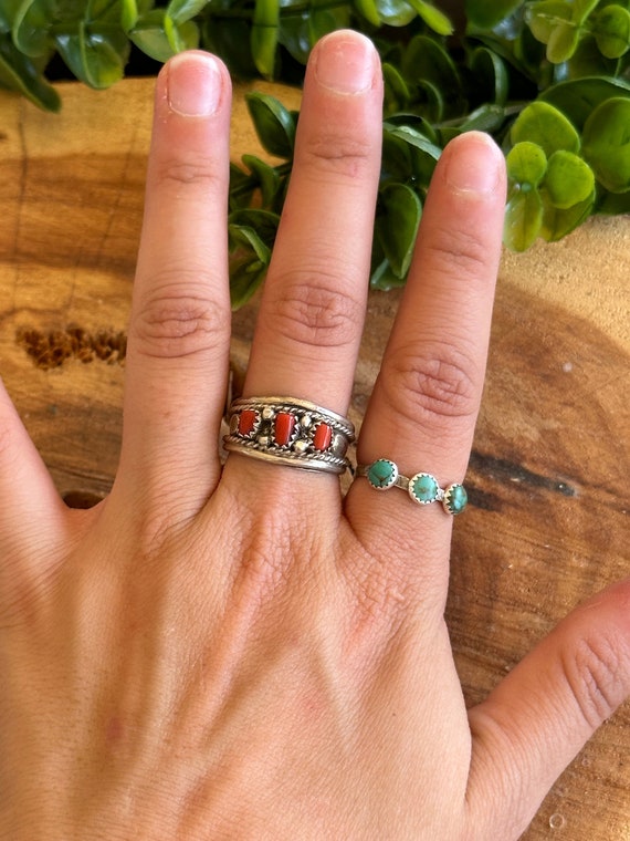 Anita Whitegoat Red Coral & Sterling Silver Ring - Etsy
