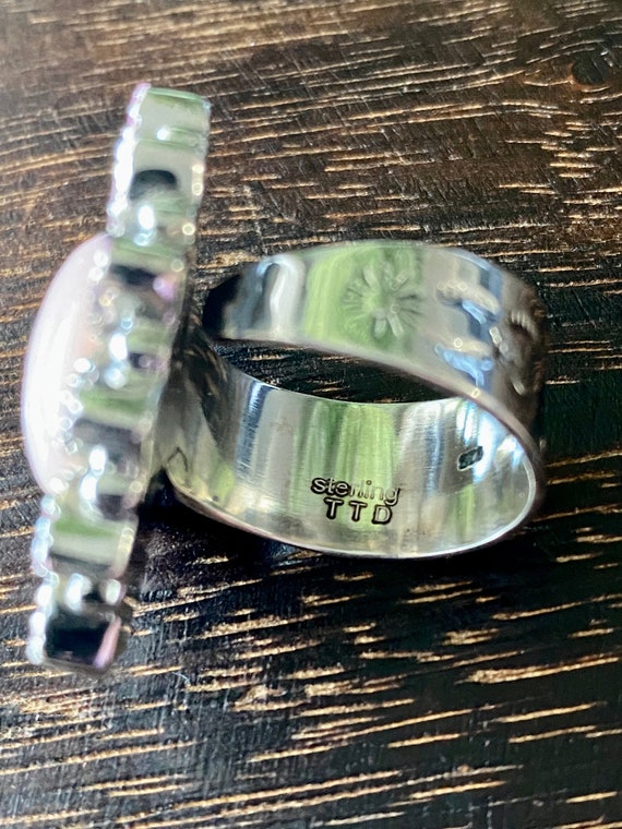 南西部ハンドメイドローズクォーツ＆アメジストスターリングシルバー