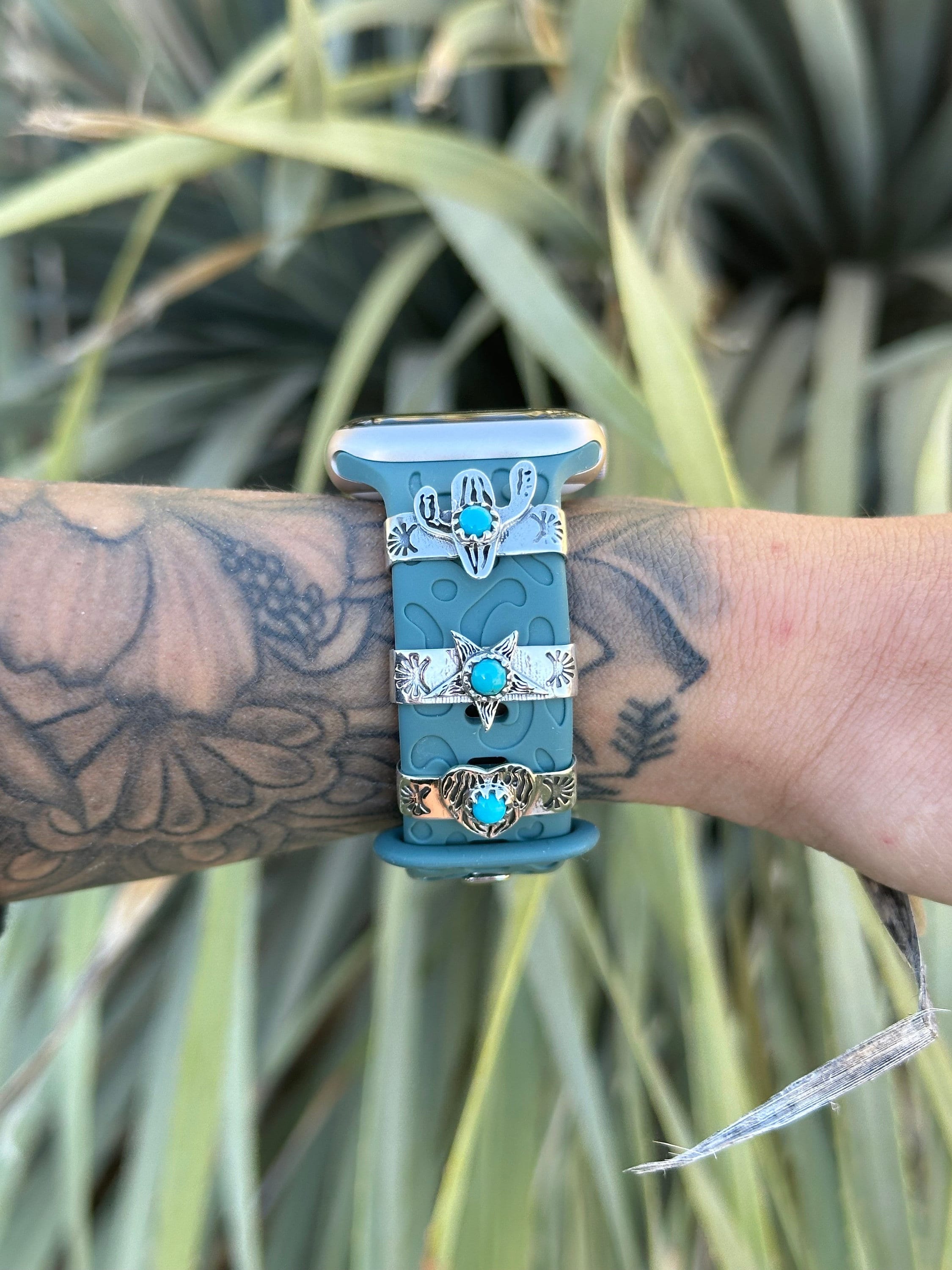 Turquoise Apple Watch Charm - Etsy display picture 2
