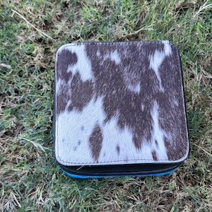 Genuine Leather Cowhide Jewelry Box