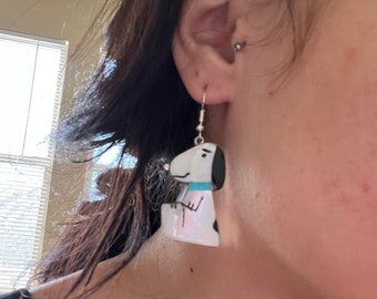 Shenel Comosona Multi Stone & Sterling Silver Inlay Snoopy Shenel Comosona Multi Stone & Sterling Silver Inlay Snoopy