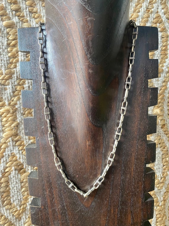 Handmade Sally Shirley Navajo Made Sterling Silver Chain