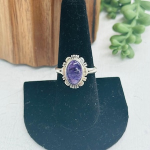 Jerold Francisco Charoite & Sterling Silver Ring