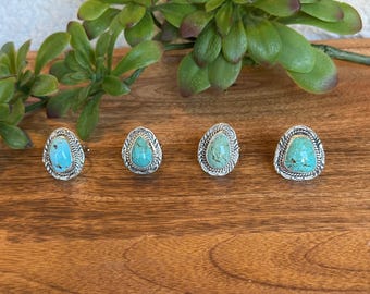 Jon Begay Red Skin Turquoise & Sterling Silver Ring