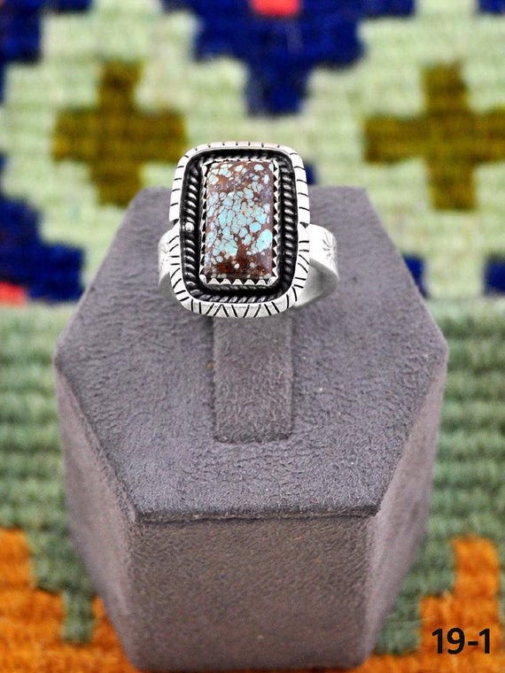 No.8 ターコイズ　リング Number Eight Turquoise Ring 412 | ターコイズ・メンズシルバー