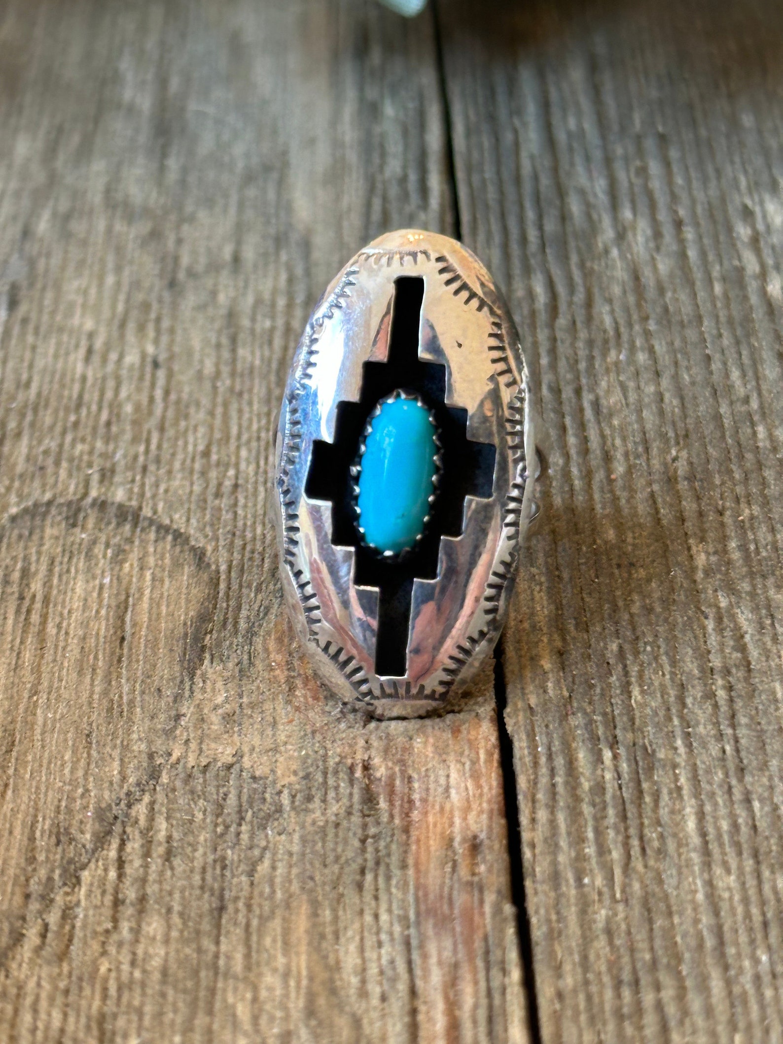 Navajo Made Sterling Silver Shadow Box Ring - Etsy