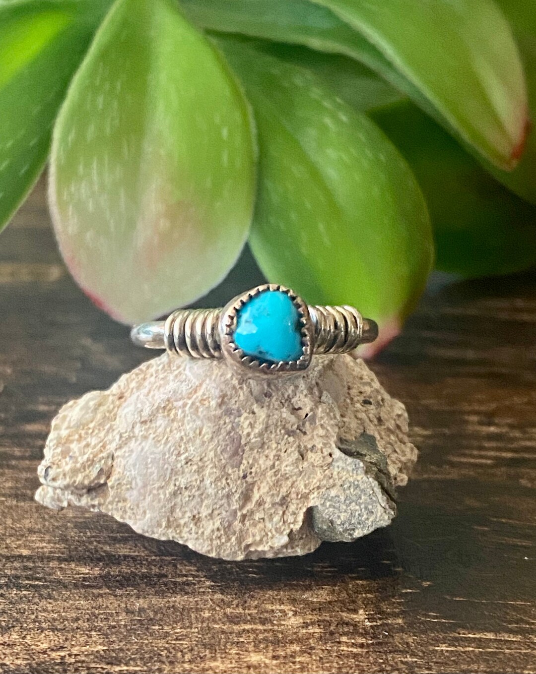 Navajo Made Kingman Turquoise & Sterling Silver Ring Size 3.75 - Etsy