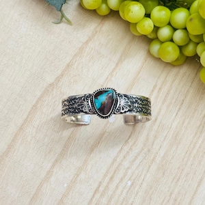 Sunshine Reeves Royston Turquoise & Sterling Silver Cuff Bracelet