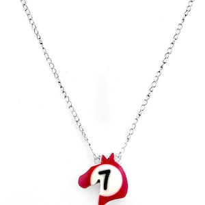 Southwest Made Pool Ball & Sterling Silver Necklace