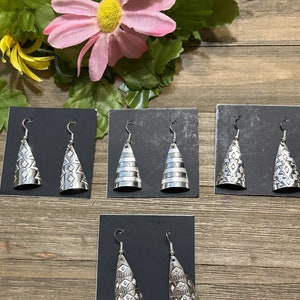 Navajo Made Sterling Silver Dangle Earrings