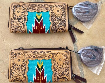 Genuine Tooled Leather Wallet/Purse