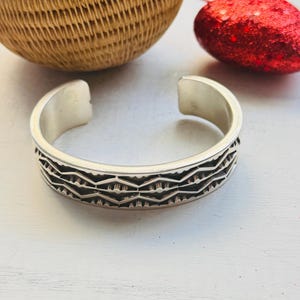 Jerold Tahe Sterling Silver Cuff Bracelet