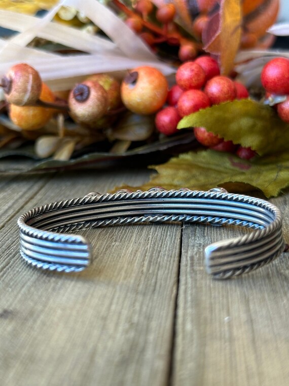 Important Priscilla Becenti Native American Navajo Turquoise Inlay Sterling Silver Bracelet Important Priscilla Becenti Native American Navajo Turquoise Inlay Sterling Silver Bracelet