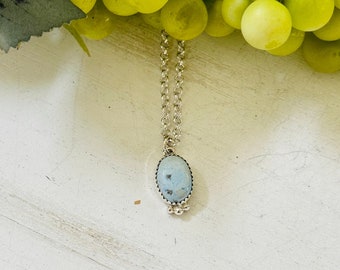 Zuidwest handgemaakte Golden Hills turquoise & sterling zilveren ketting