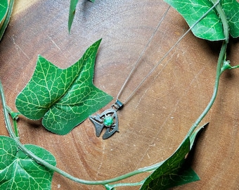 Collar de turquesa de las montañas de Sonora y plata esterlina, hecho en Navajo