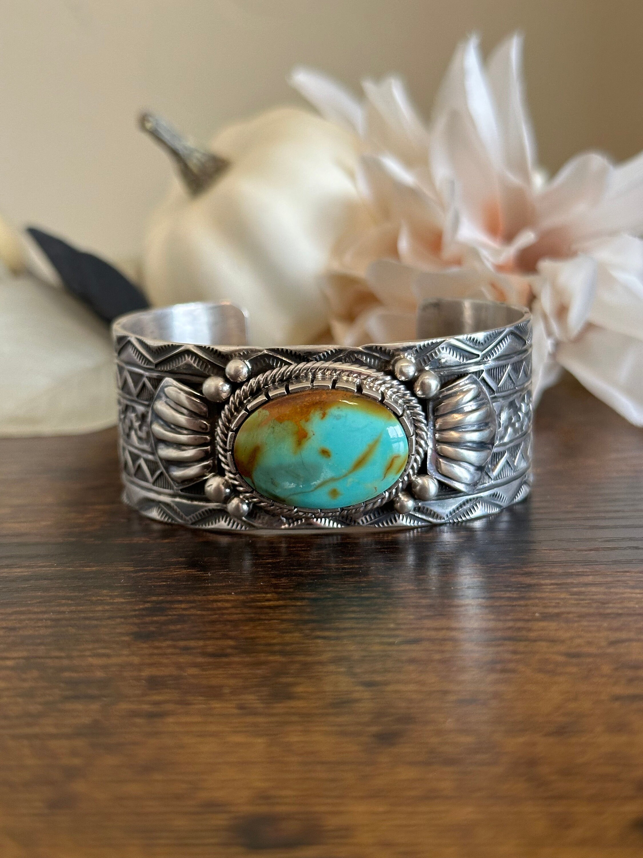 Boyd Ashley Astonishing Native American Navajo Golden Hill Turquoise Sterling Silver Bracelet Boyd Ashley Astonishing Native American Navajo Golden Hill Turquoise Sterling Silver Bracelet