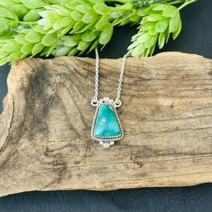 Southwest handgemaakte Blue Ridge-ketting turkoois en sterlingzilver