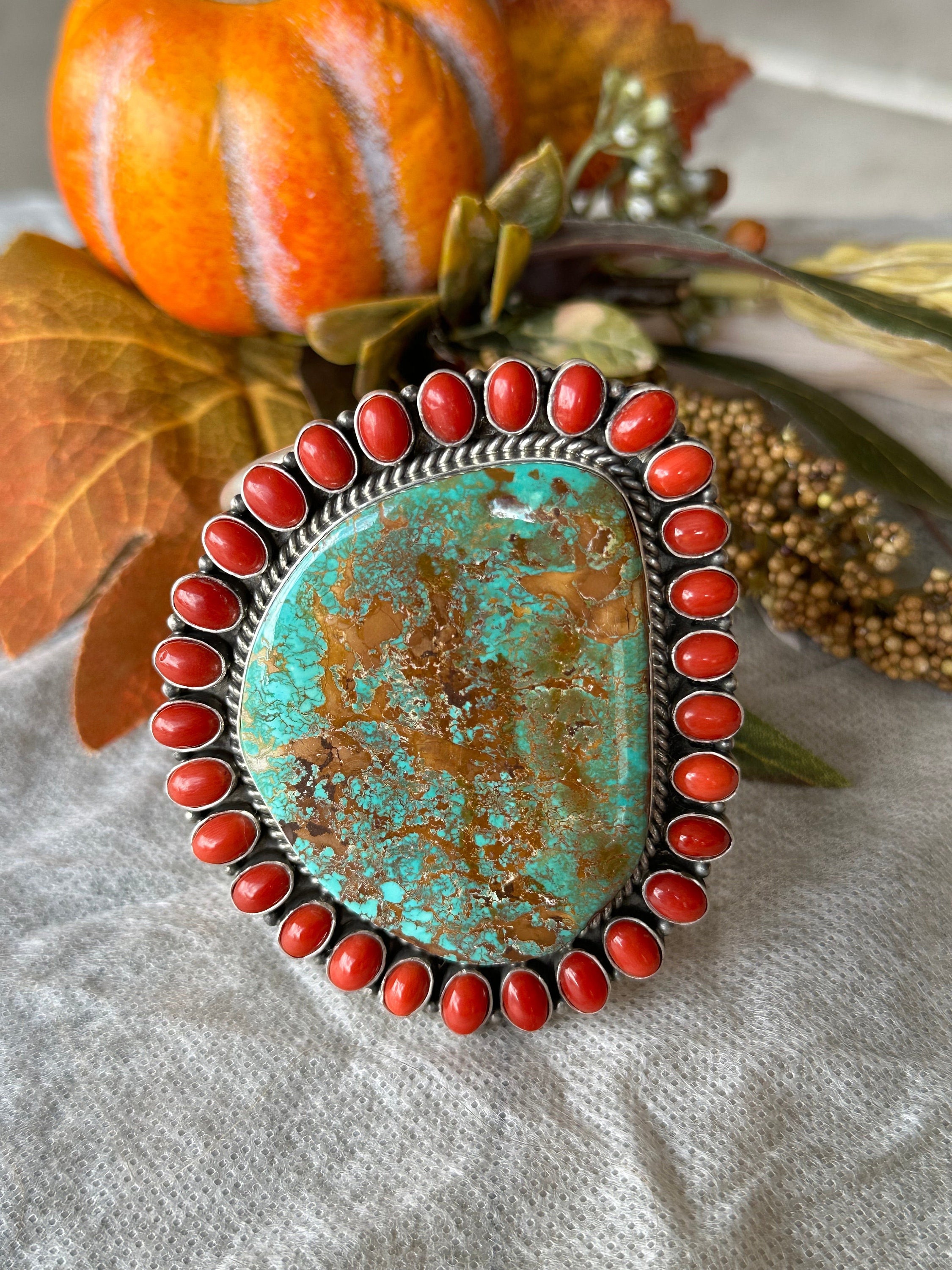 Ed Lewis Adjustable Size Vintage Native American Navajo Turquoise Sterling Silver Ring Ed Lewis Adjustable Size Vintage Native American Navajo Turquoise Sterling Silver Ring