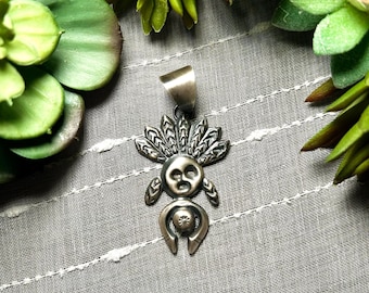 UFO⭐️ ナバホ　AP刻印　ペンダント　銀製 INDIANJEWELRY ナバホ族:Steve Arviso ずらっと再入荷