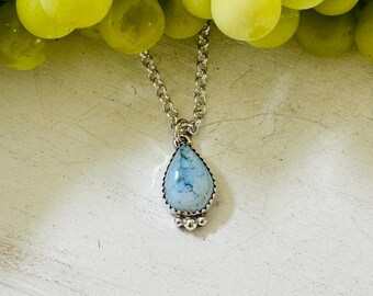 Zuidwest handgemaakte Golden Hills turquoise & sterling zilveren ketting