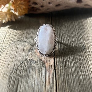 Reda Galvan Moon Stone & Sterling Silver Ring Size 6.25