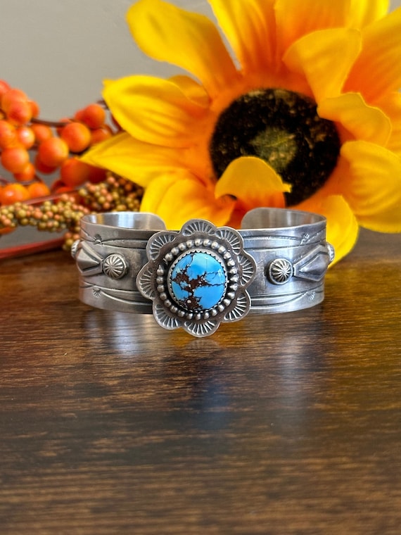 Boyd Ashley Astonishing Native American Navajo Golden Hill Turquoise Sterling Silver Bracelet Boyd Ashley Astonishing Native American Navajo Golden Hill Turquoise Sterling Silver Bracelet