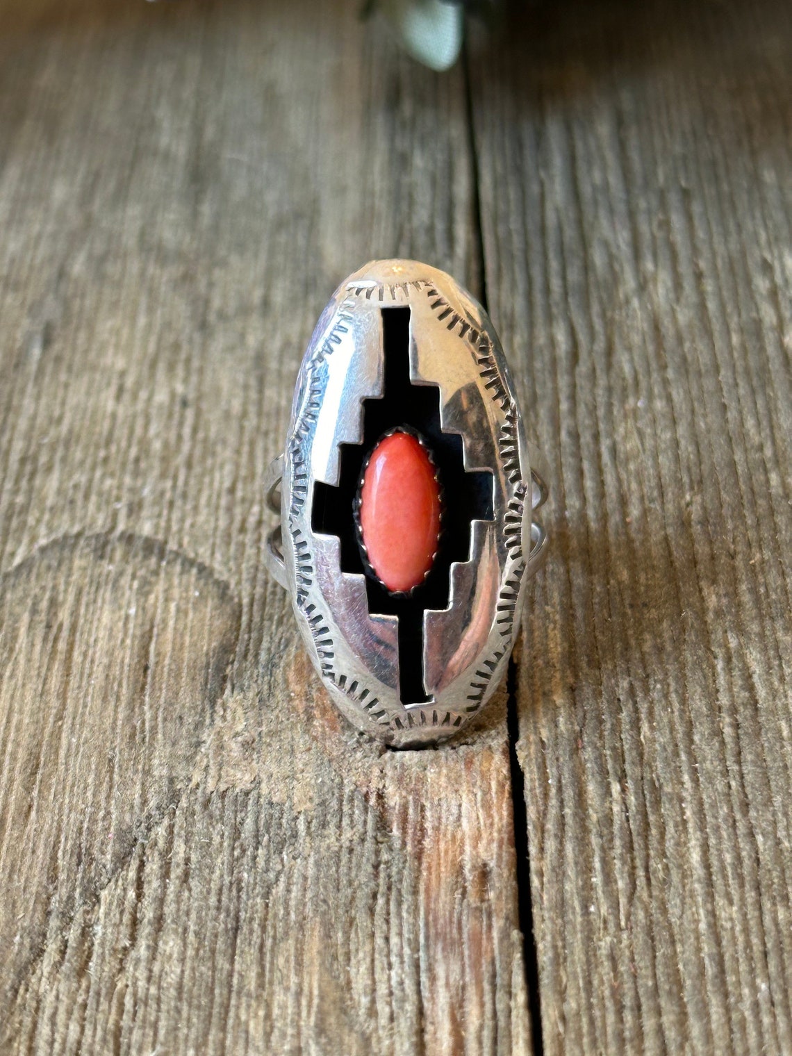 Navajo Made Sterling Silver Shadow Box Ring - Etsy