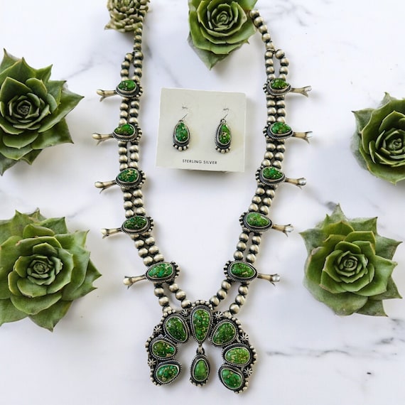 Thomas Francisco Sonoran Gold Turquoise Sterling Silver Squash