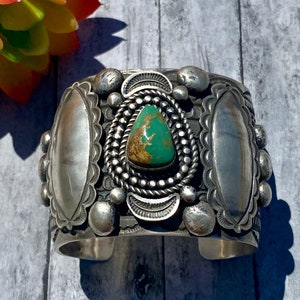 Alex Sanchez Royston Turquoise & Sterling Silver Cuff Bracelet