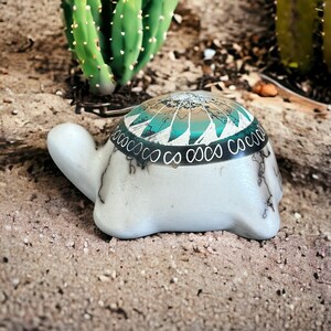 Vanessa Sam Navajo hizo cerámica de tortuga