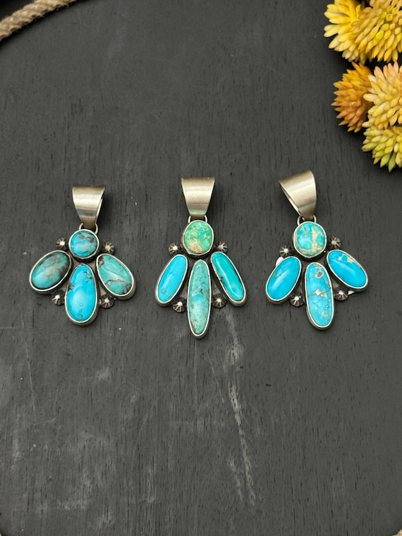 デイブ・スキーツ キングマン ターコイズ & スターリングシルバー