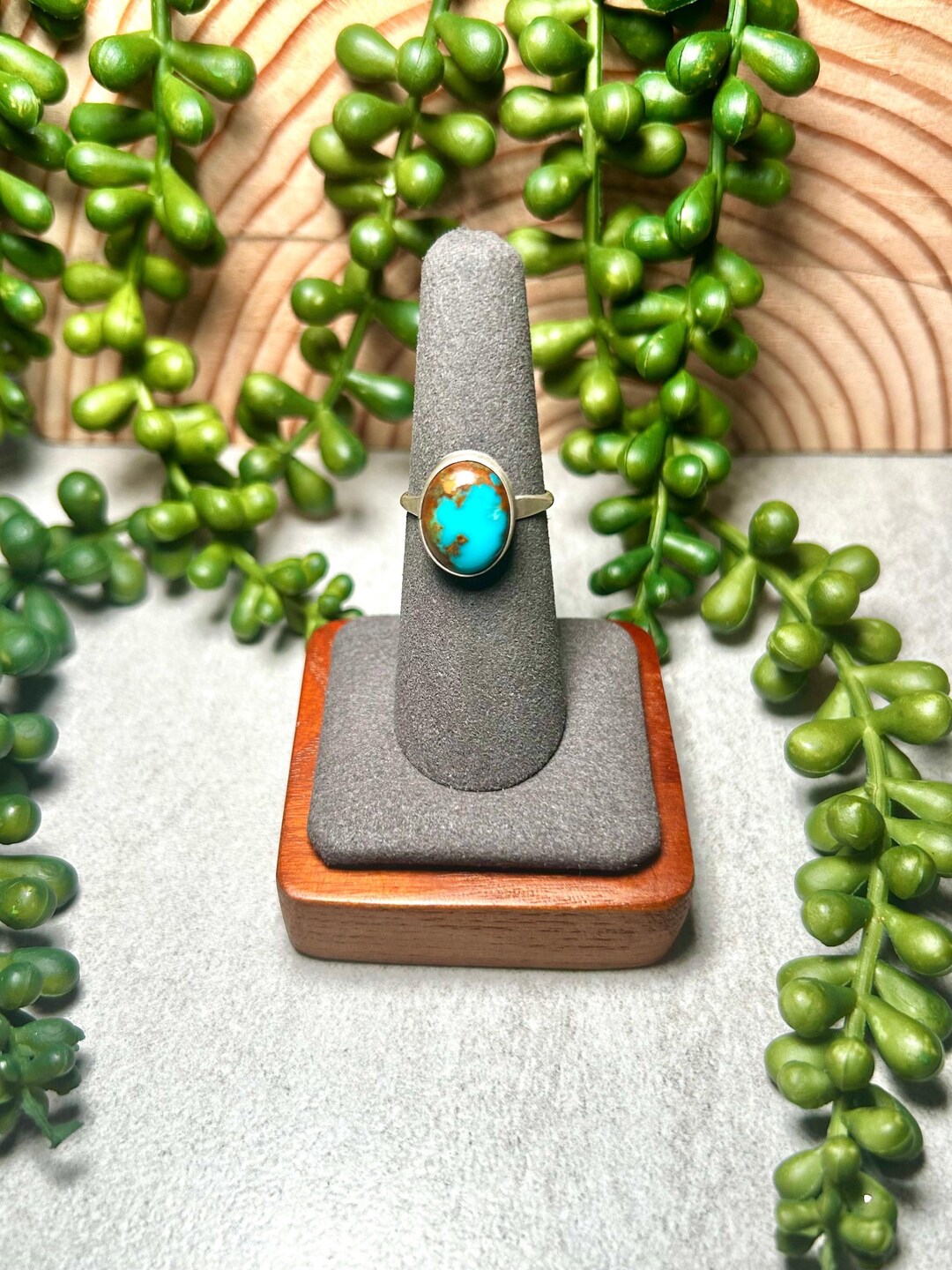 Navajo Made Kingman Turquoise & Sterling Silver Ring Size 6.75 - Etsy