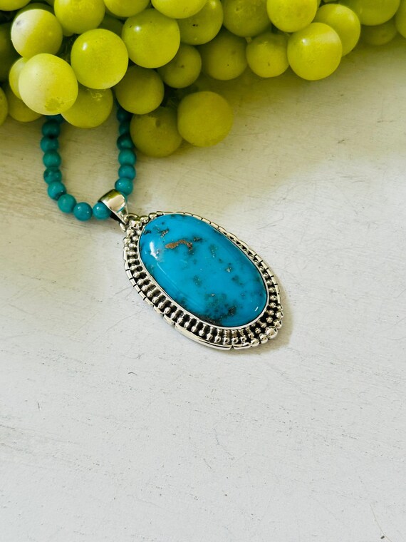 Southwest Handmade Blue Ridge Turquoise & Sterlin… - image 4