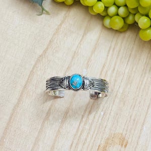 Sunshine Reeves Valley Blue Turquoise & Sterling Silver Cuff Bracelet