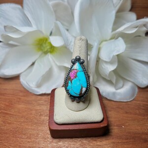 Anello regolabile in argento sterling con zirconi cubici
