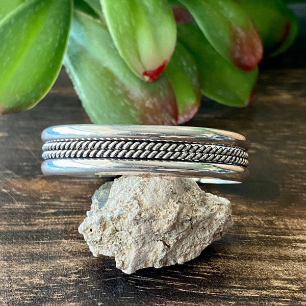 Navajo Made Sterling Silver Baby Cuff Bracelets