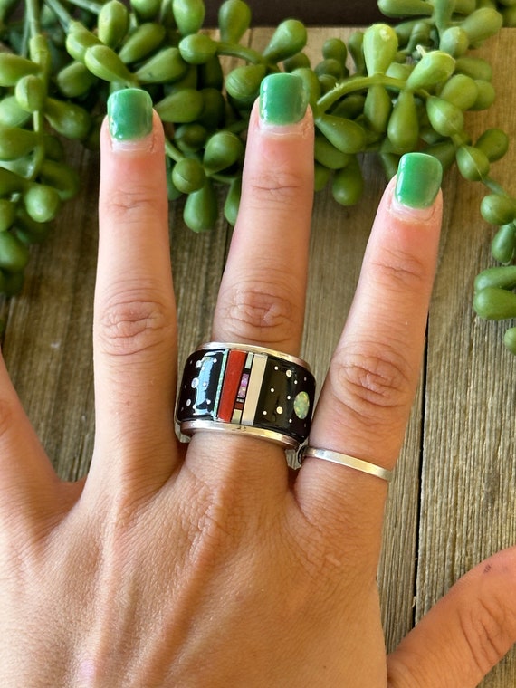 zuni】Matthew Jack作マシュー ズニ インレイリング指輪シルバー