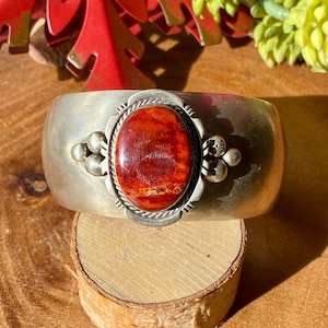 Emer Thompson Spiny Oyster & Sterling Silver Cuff Bracelet
