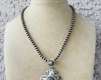 Small Darrell Cadman Navajo Sterling Silver Thunderbird Pendant - Etsy