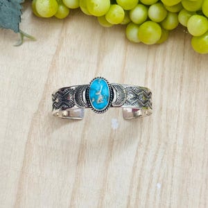 Sunshine Reeves Valley Blue Turquoise & Sterling Silver Cuff Bracelet