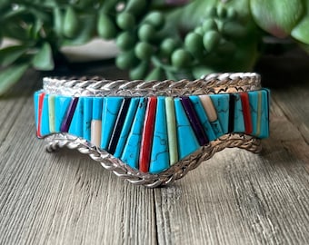 ナバホ族のターコイズブレスレット - ヴィンテージターコイズ